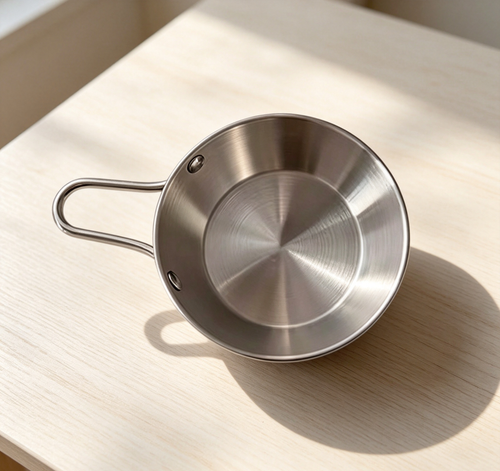 Korean Style Single-handle 304 Stainless Steel Snack Bowl