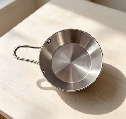 Korean Style Single-handle 304 Stainless Steel Snack Bowl